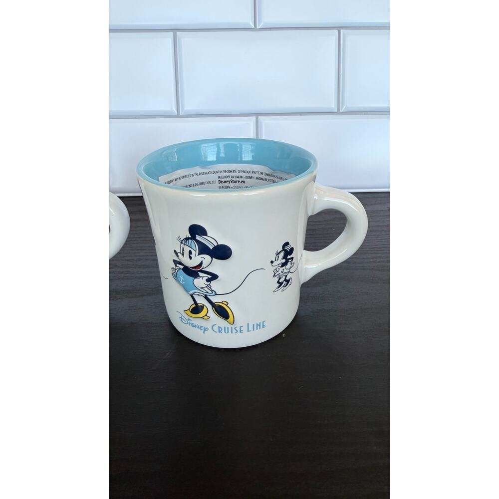 Disney Cruise Line 8oz Diner Mug Set - Mickey, Minnie, & Chip ‘n Dale NEW - Picture 4 of 10